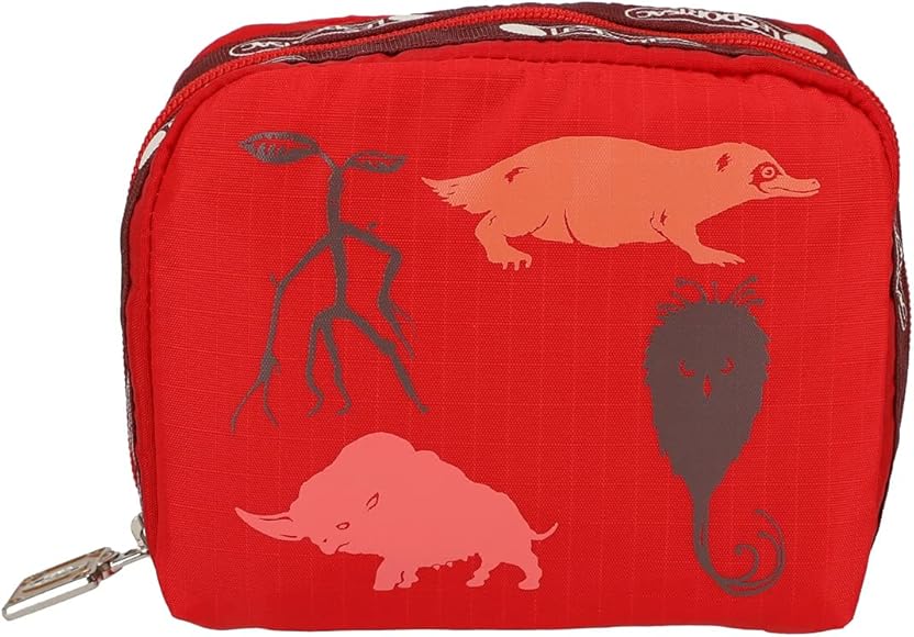 レスポートサック LeSportsac スクエアコスメティックポーチ (ハッピービースト) レッド 6701 G918 SQUARE COSMETIC HAPPY BEASTS ハリー・ポッター メイクポーチ 化粧ポーチ おしゃれ かわいい ギフト プレゼント ファンタスティック・ビーストコラボ
