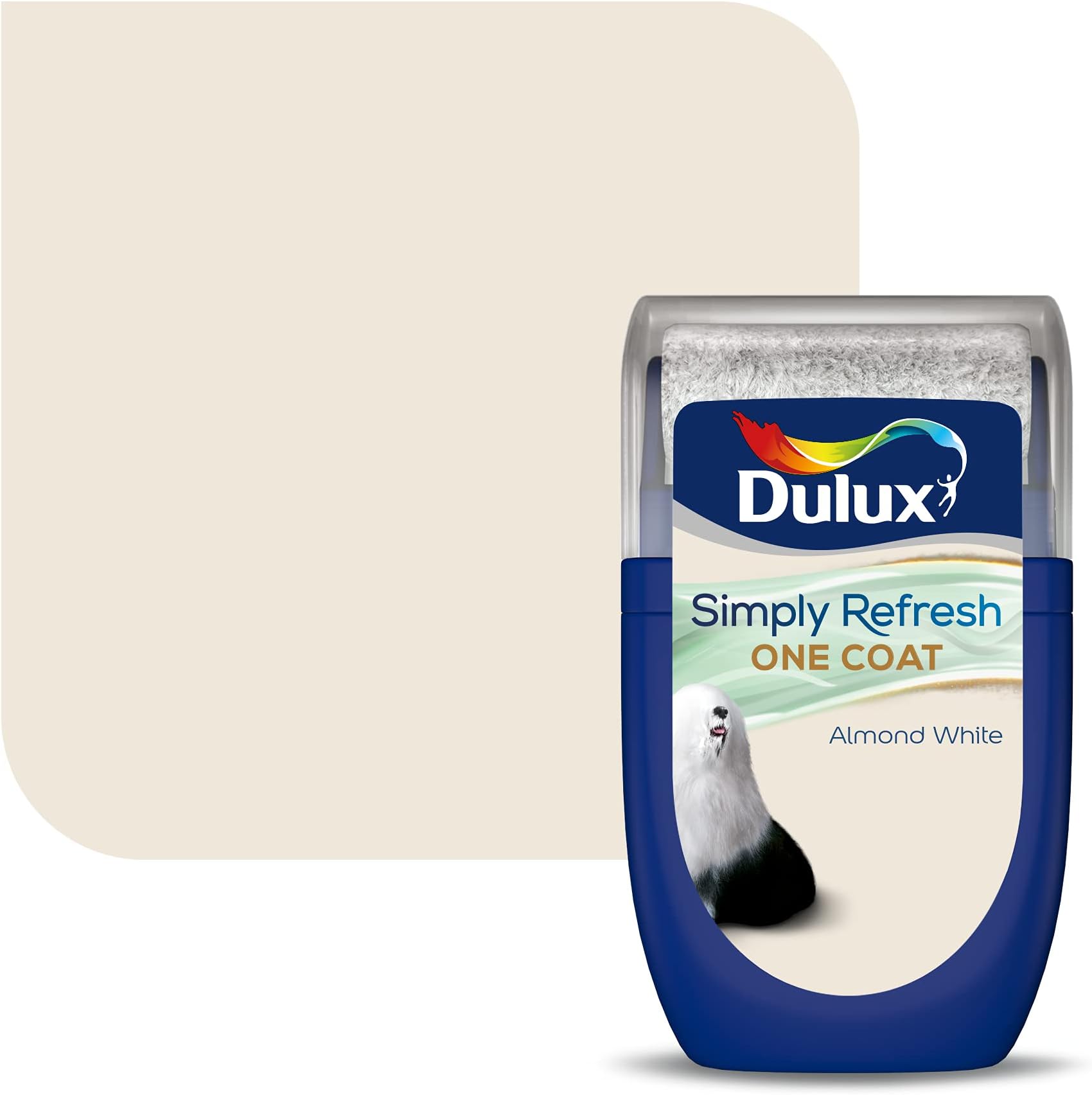 Dulux Simply Refresh Tester Paint - Almond White - 30ML, 5382942