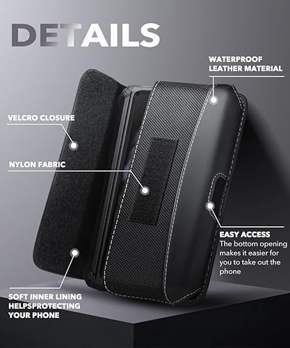 Miniatura 4 de SUPCASE Funda para Samsung Galaxy Z Fold 4 5G 2022  Galaxy Z Fold 3 5G 2021  iPhone 14 Pro Max de 67 pulgadas funda de cuero resistente al desgaste