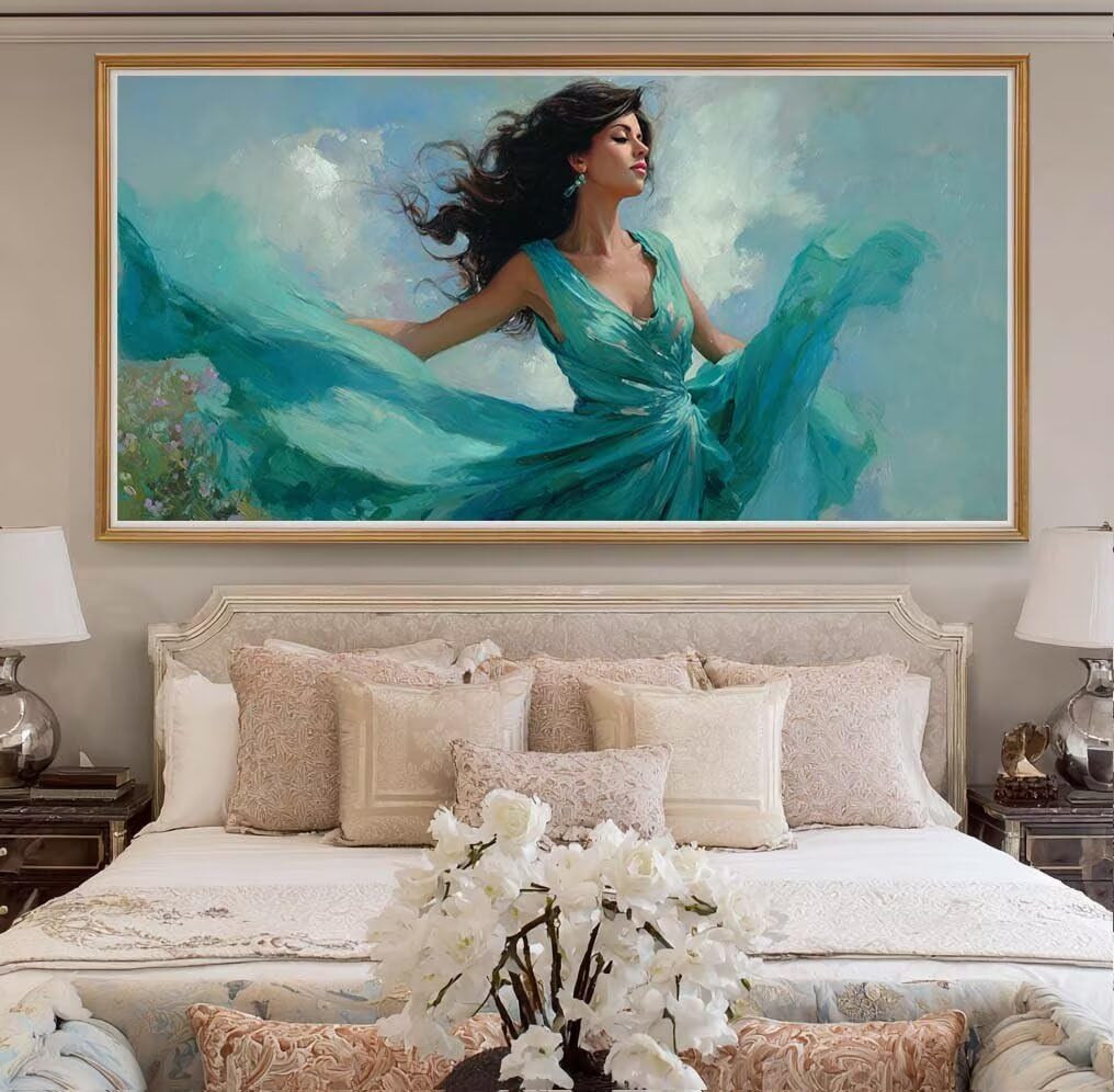 Diamond Painting Kits for Adults, 5D Diamond Art Woman 60x120cm, DIY Large Abstract Dimond Art kits Adults, Full Drill Crystal Rhinestone Embroidery Canvas Gem Art Craft for Home Wall Decor (DP369)