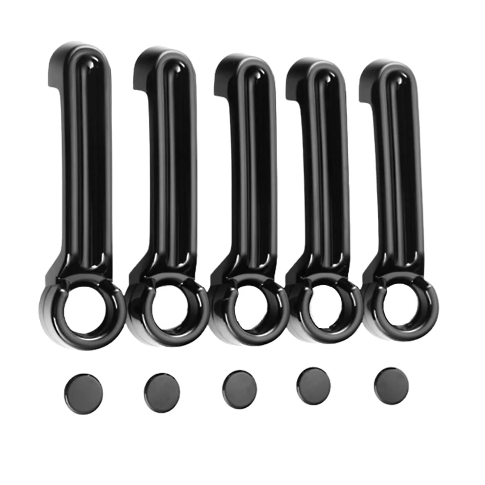Kedfbts Black Car Outer Handle Compatible With Dodge For Nitro 2007 2008 2009 2010 2011 4Pcs Car Outside Exterior Door Handles Covers(Black)