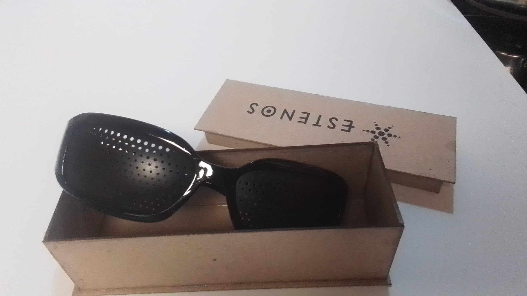 Interior, Gafas Multifocales para Fatiga Visual, Gafas Estenopeicas para vista cansada Gafa Reticulares 12 filas Progresivas de Agujeros, Pinhole Glasses, Rasterbrille, Entrenamiento Visual