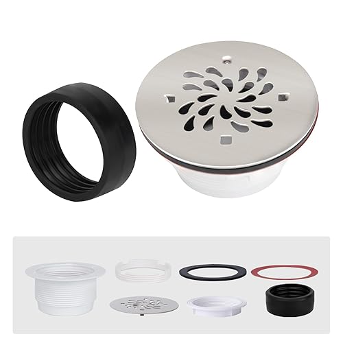 Uni-Green 4-1/4 inch Round Shower Base Drain - 2" Pipe