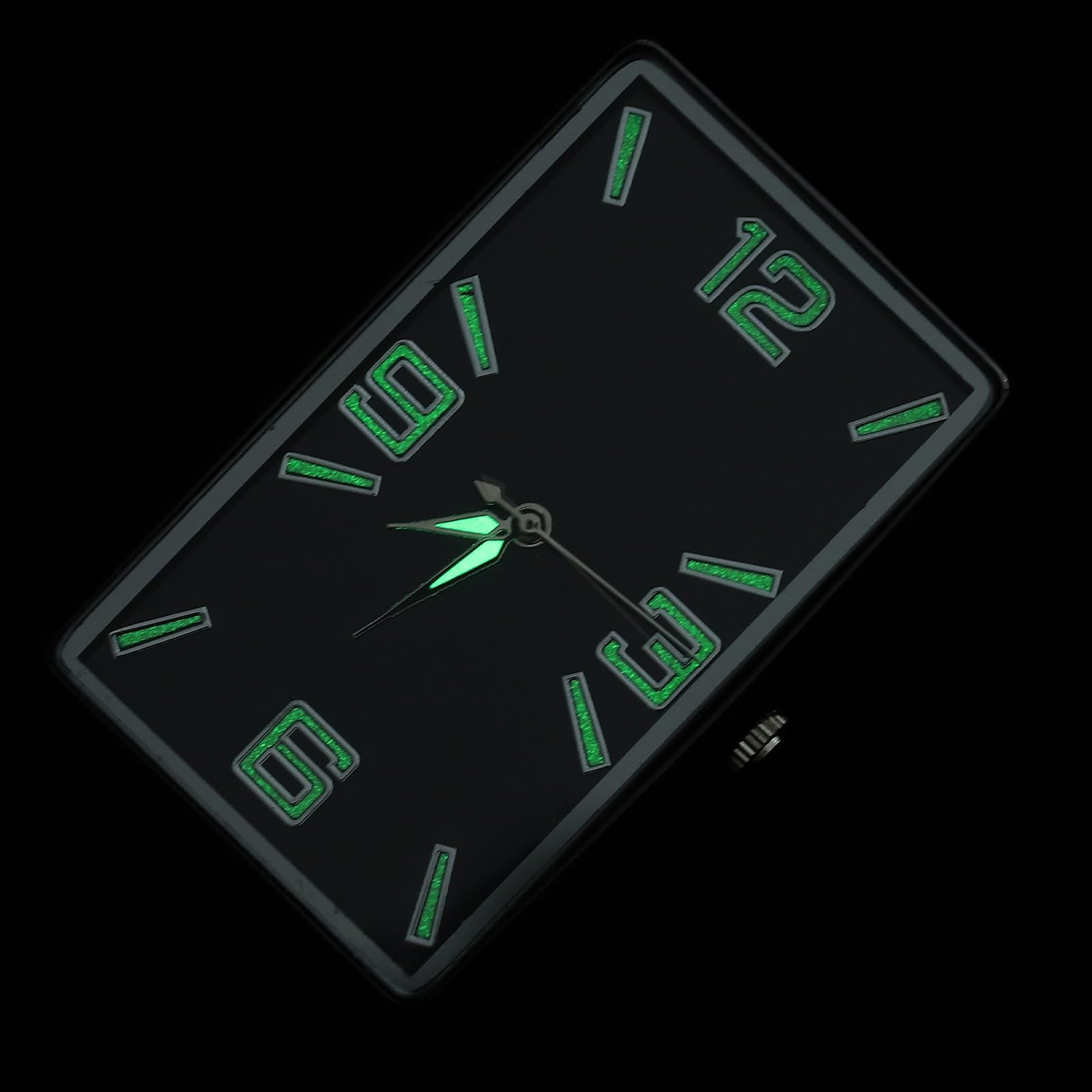 Reloj Analógico Salpicadero del Coche, Negro Cuadrado