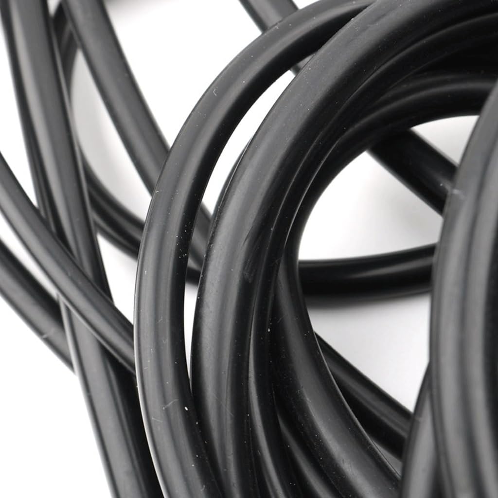 Tubo de silicona, Manguera de goma Flexible tubo silicona negro 10M for estanques y jardines, tamaños múltiples suaves(ID 16mm x OD 20mm)
