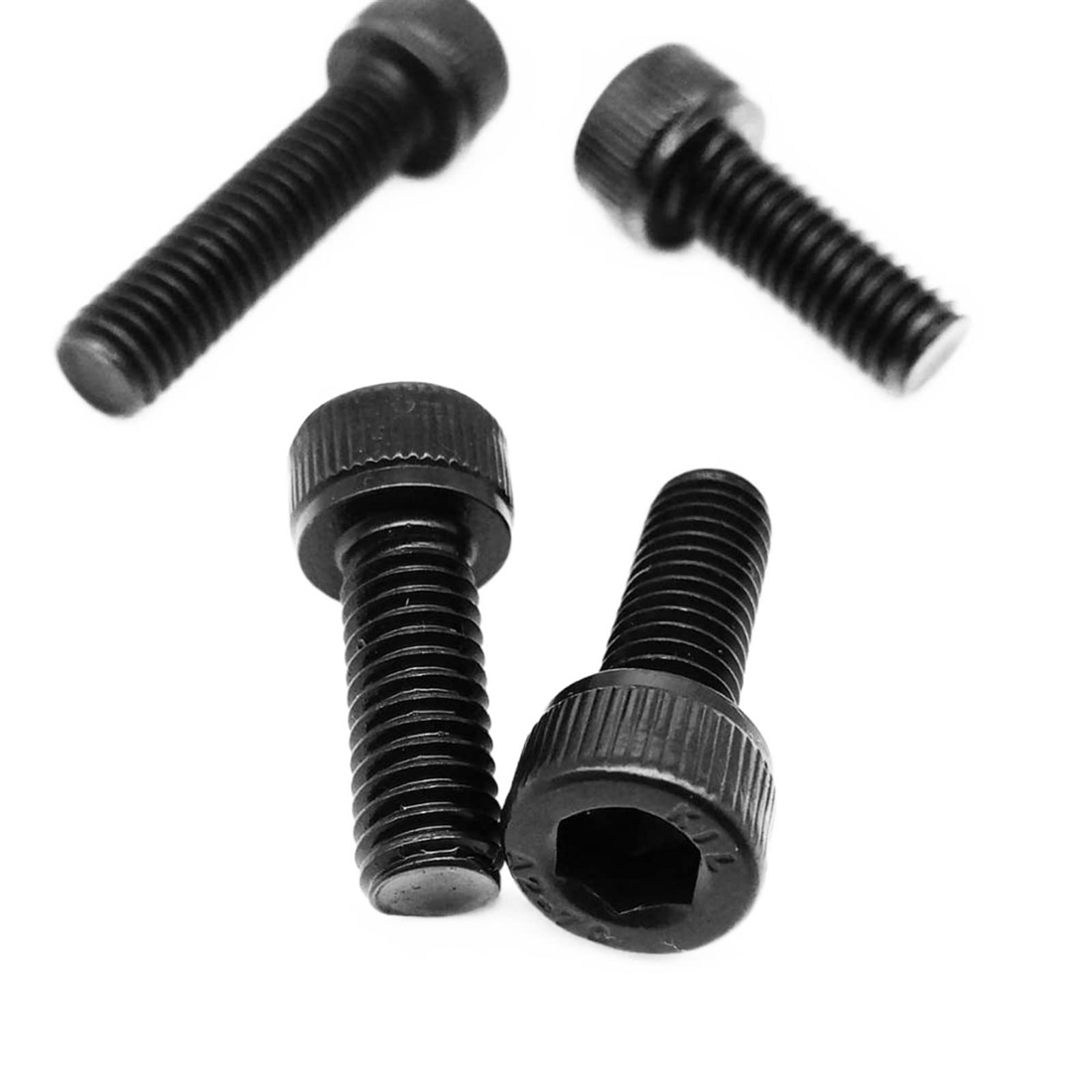 Tornillos de máquina de cabeza redonda de seis lados, Juego de 288 tornillos de cabeza cilíndrica hexagonal de acero inoxidable 304 negro M2-M8 6-100 mm (10pcs M5x30mm)