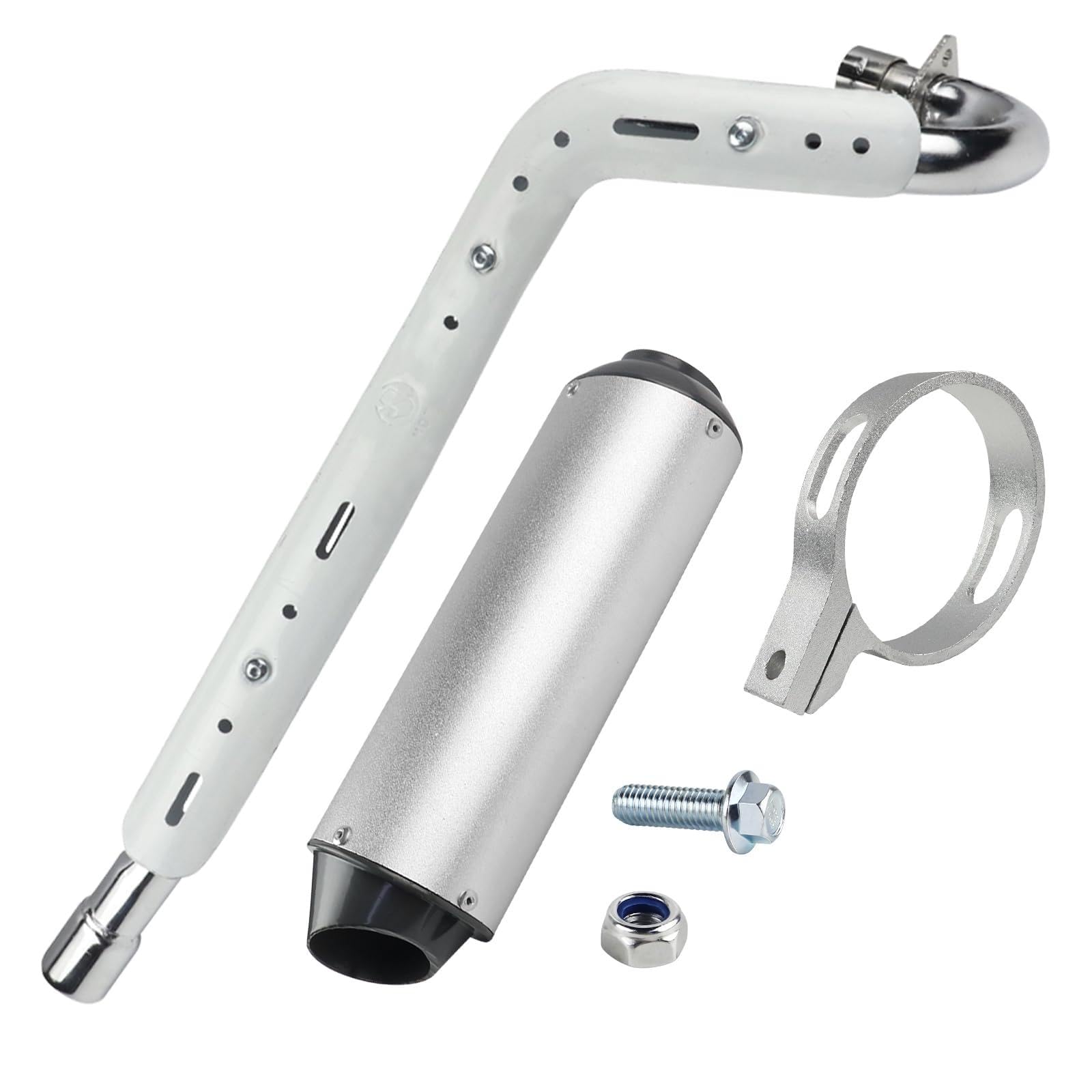 FLYPIG High Performance Aftermarket Exhaust Pipe & 38mm Muffler System 125cc 140cc 150cc PIT PRO Dirt Quad Bike ATV