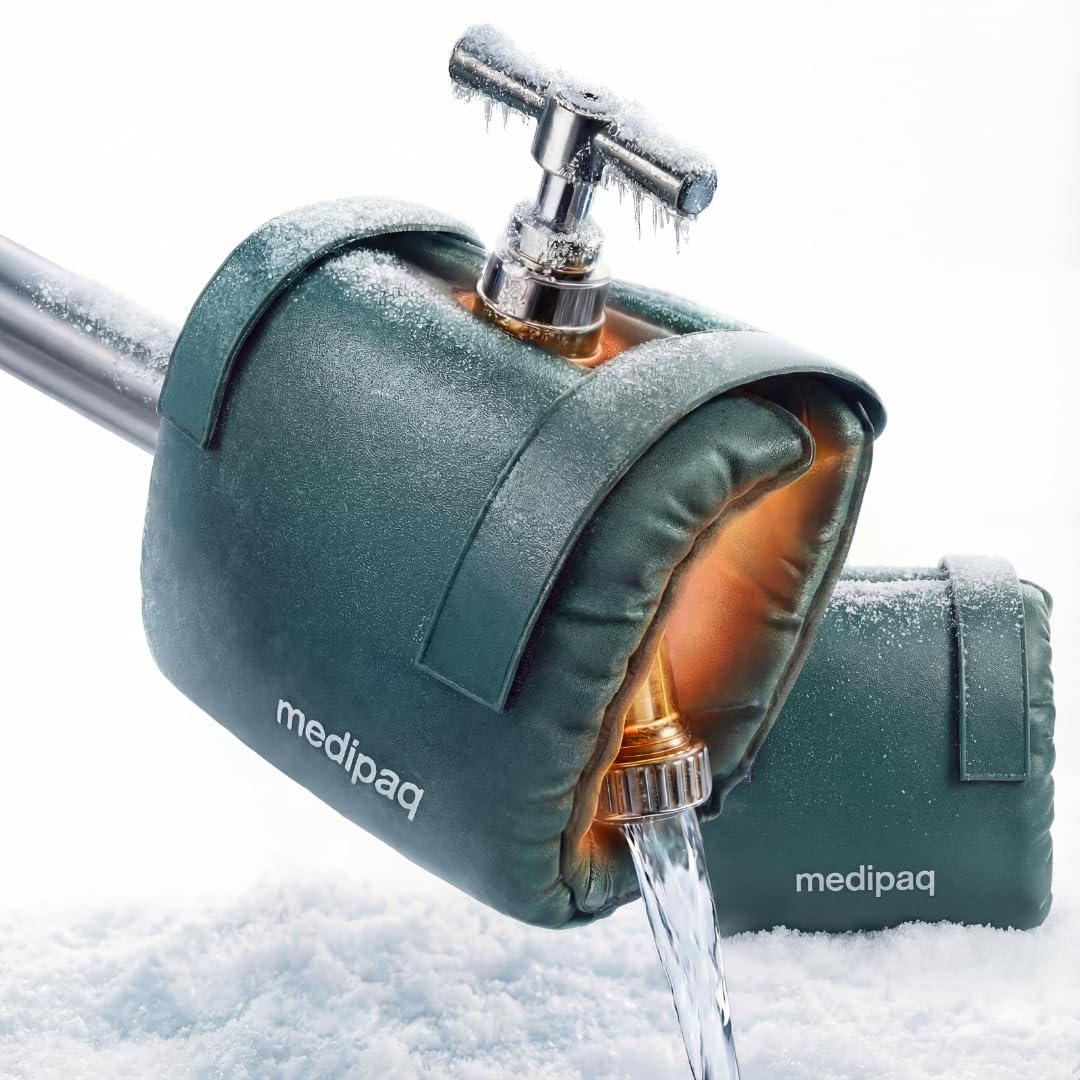 Medipaq Thermal Tap Jacket - 2X Outside Tap Covers for The Winter - Tap Covers for Outdoor Taps - Outside Tap Cover Frost Protector - Garden Tap Cover