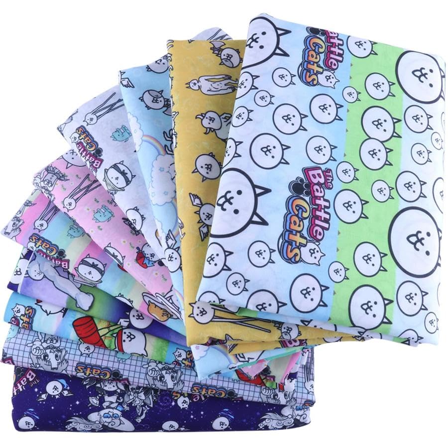 Amazon | SUCINA&CO スシナ にゃんこ大戦争 生地 布 DIY 裁縫 手芸素材