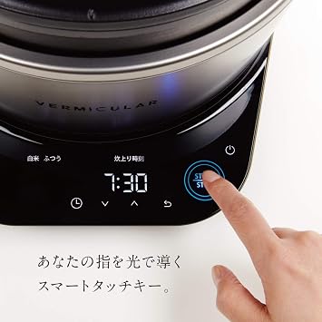 Vermicular Rice Pot 5-cup Rice Cooker Solid Silver with Dedicated Recipe Book RP23A-SV