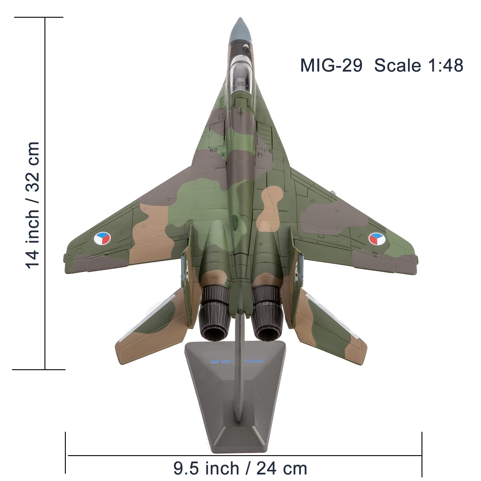 NUOTIE Miniatura Mikoyan Mikoyan Mig-29 Fulcrum Fighter 1/48 russo
