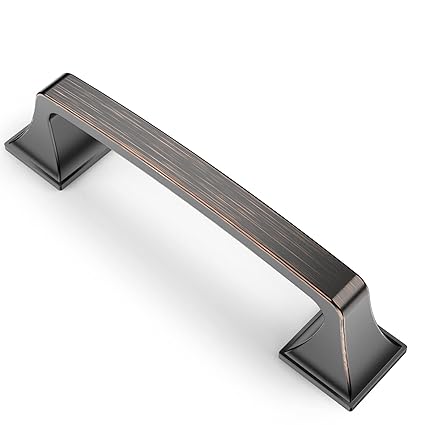 Asidrama 10 Pack 3.75 Inch Oil Rubbed Bronze Kitchen Cabinet Handles, Cabinet Pulls Kitchen Cabinet Hardware for Cupboard Drawer Handles Dresser Pulls