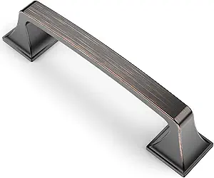 Asidrama 15 Pack 3.75 Inch(96mm) Oil Rubbed Bronze Kitchen Cabinet Handles, Cabinet Pulls Kitchen Cabinet Hardware for Cupboard Drawer Handles Dresser Pulls