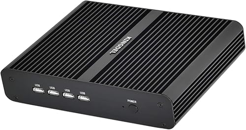 Miniatura 4 de KINGDEL Mini PC NC860 sin ventilador, potente mini computadora, Core i7 8 generación CPU, 16GB DDR4 RAM+512GB NVMe SSD, 4K4096x2304, HD+DP, Gigabit