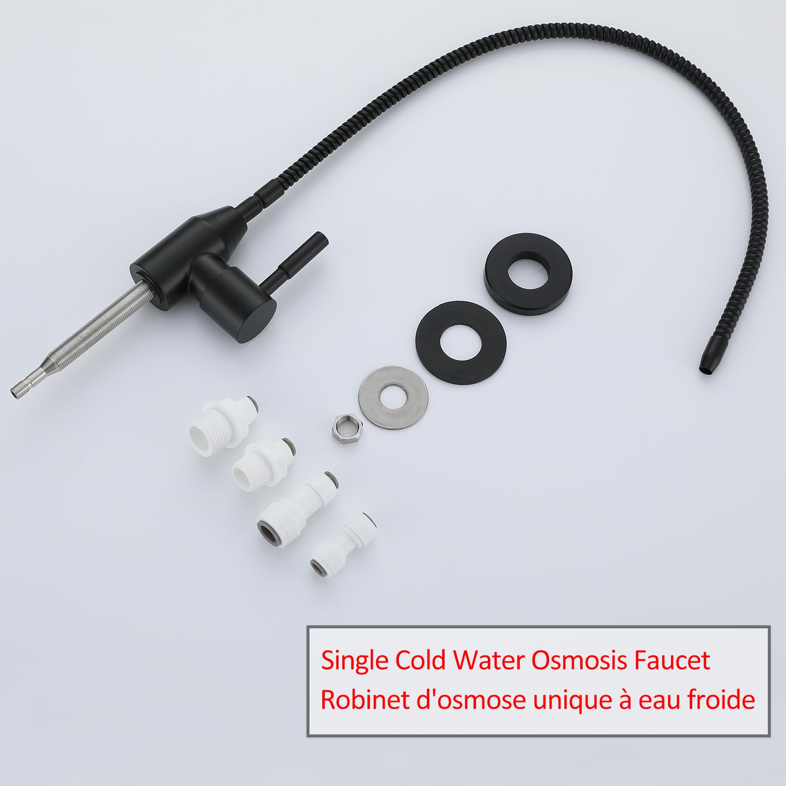 Robinet Osmoseur Eau Froide Uniquement Robinet d'eau Osmoseur 1 Voie Noir