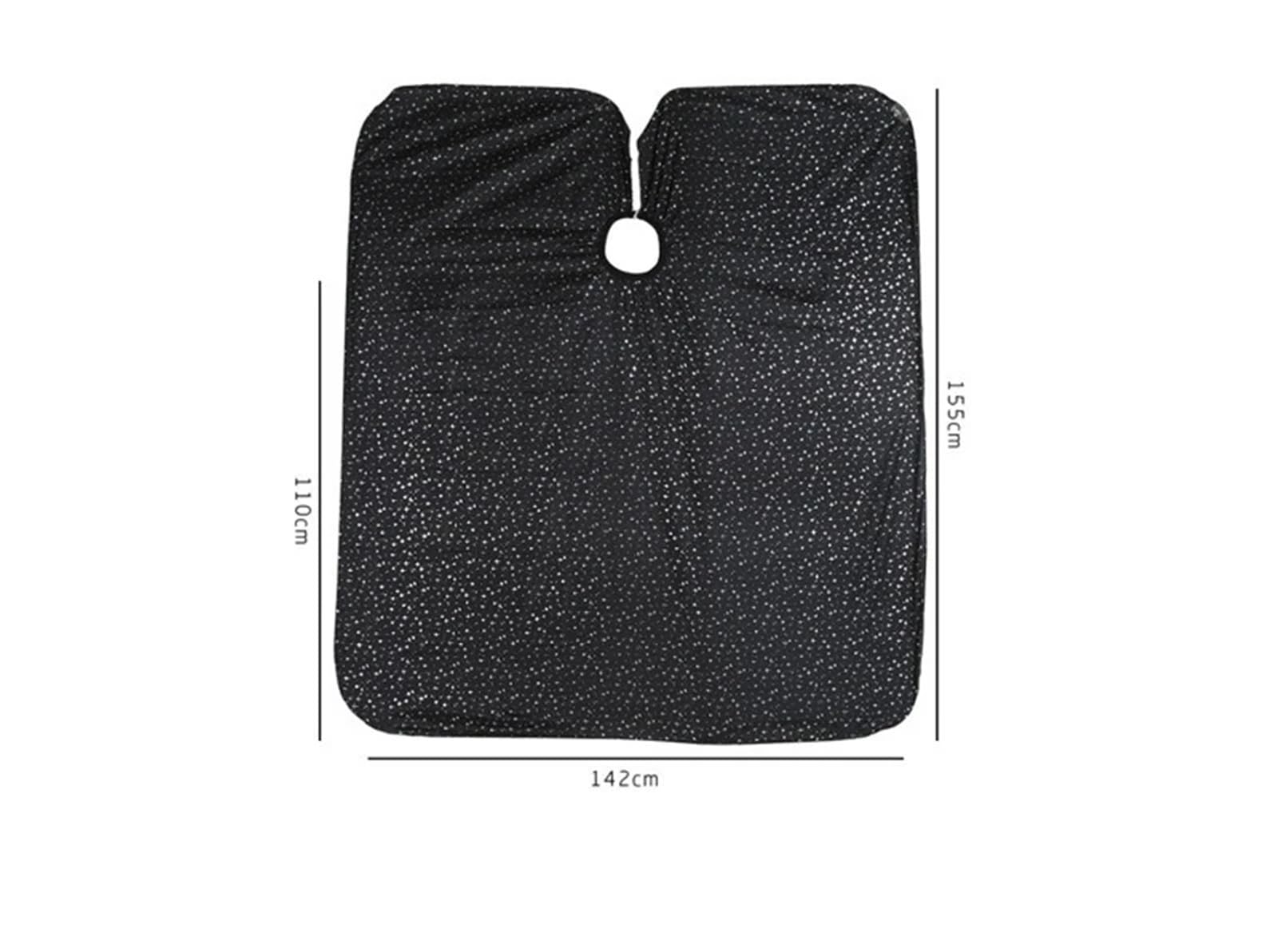 Capa De Peluquero 3 uds capas de barbero tinte for el cabello profesional delantal de tratamiento de aceite envoltura impermeable antiadherente delantal de peluquería paño de estilismo de salón(Black)