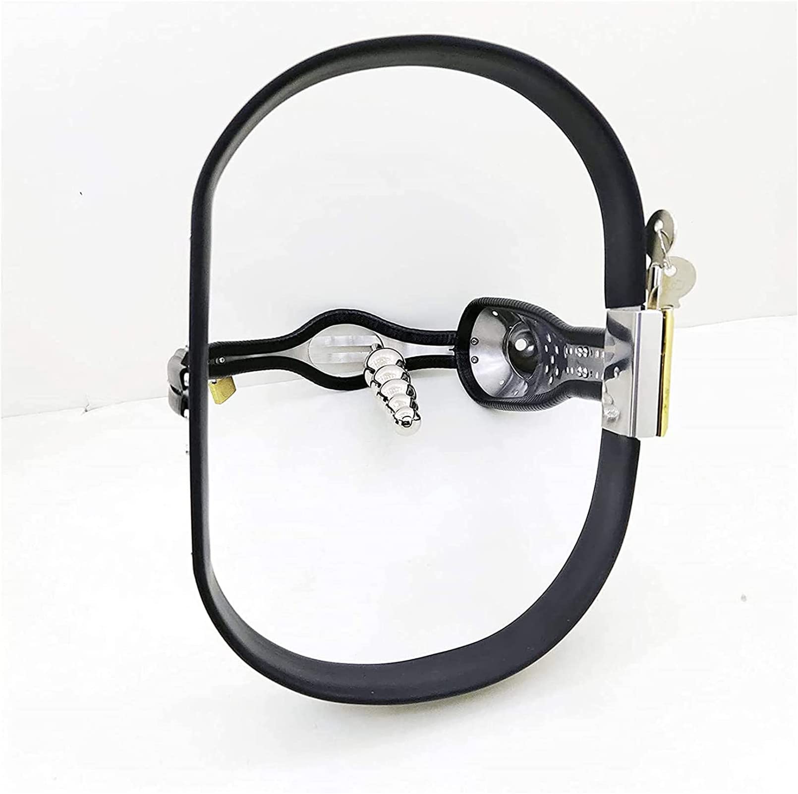 Ceinture de chasteté verrouillable BDSM pour hommes, cage à pénis en acier inoxydable avec plug anal, sous-vêtements respirants