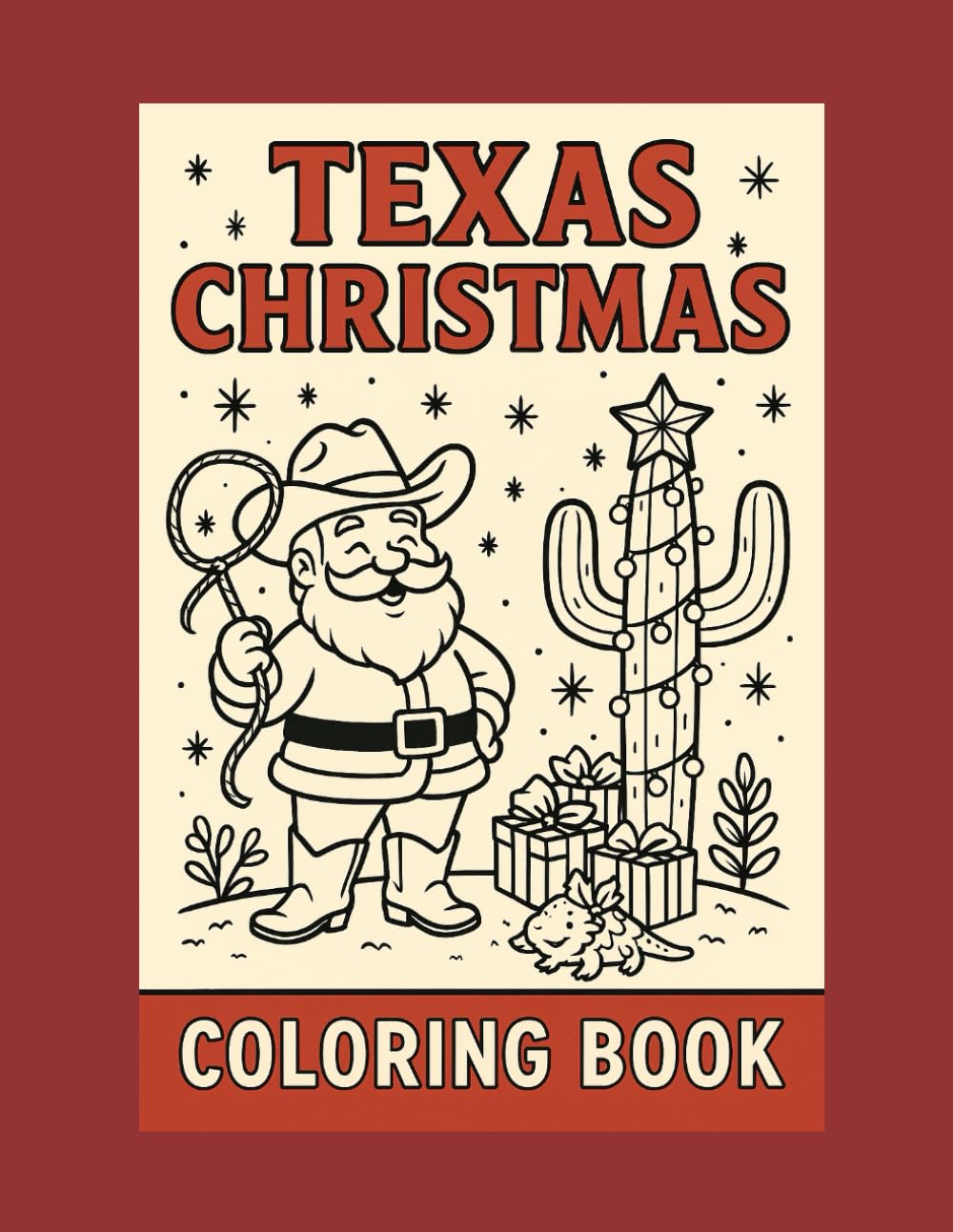 Texas Christmas Coloring Book