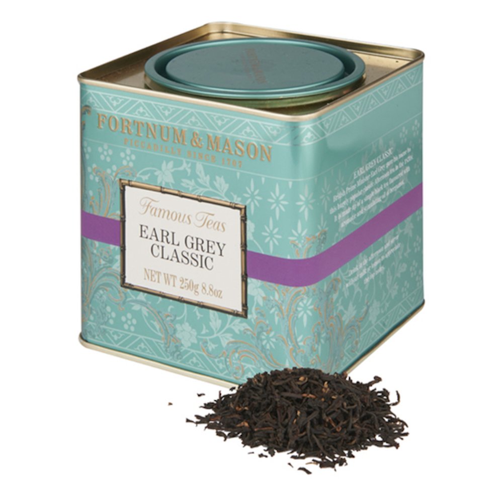 Fortnum & Mason British Tea, Earl Grey Classic, 250g Loose English Tea in a Gift Tin Caddy