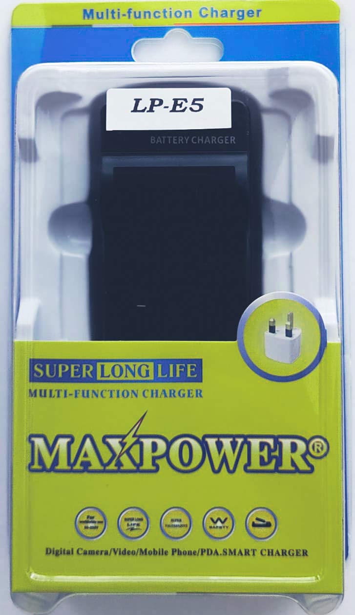 LP-E5 Battery Charger LC-E5 LC-E5E for Canon EOS 1000D, EOS 450D, EOS 500D, EOS Kiss F, EOS Kiss X2, EOS Kiss X3, EOS Rebel T1i, EOS Rebel XS, EOS Rebel Xsi