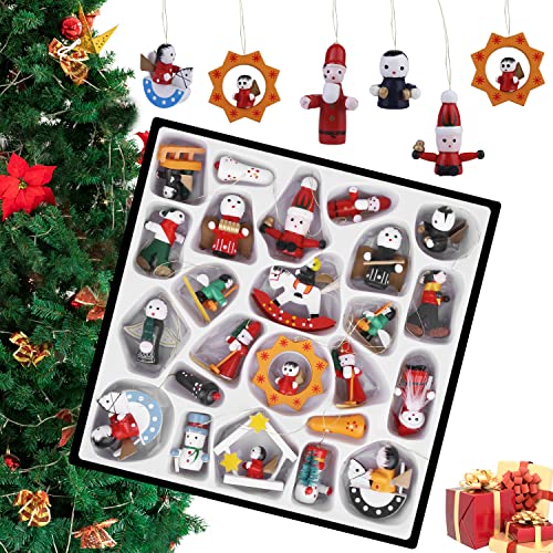 Aicharynic Wunderschöner Holz Baumbehang als 24er Set,...