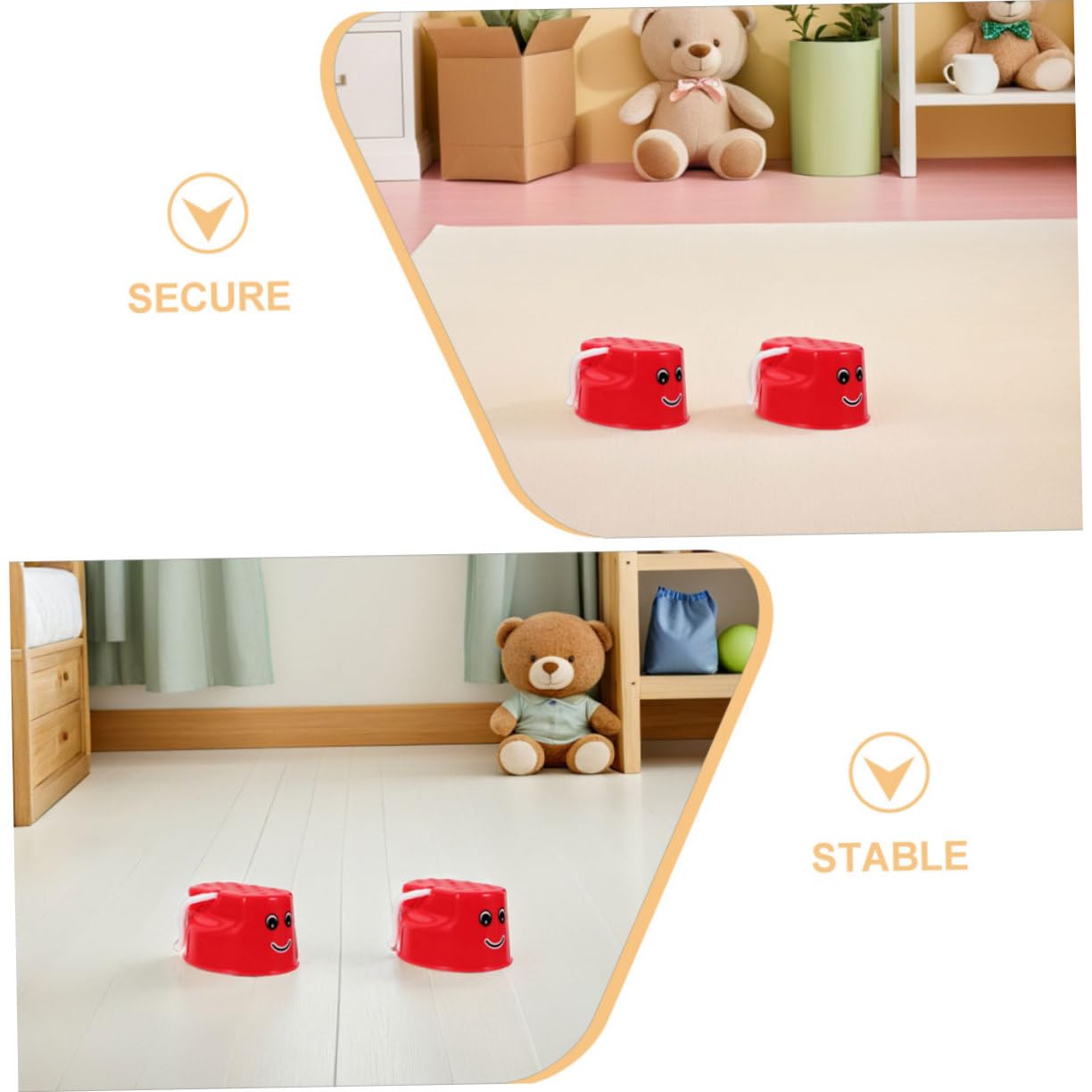 BESPORTBLE 8 Piezas Equilibrio sobre Zancos Juguete De Equilibrio para Caminar Equipo De Entrenamiento De Zancos De Plástico para Caminar Juguete De para Preescolares