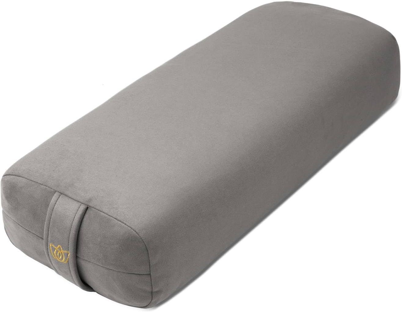 Yoga Bolster Pillow - Luxurious Velvet Bolster for Restorative Yoga - Large Rectangular Cushion with Carry Handle -Supportive Meditation Cushion-Machine Washable Cover and Carry Handle