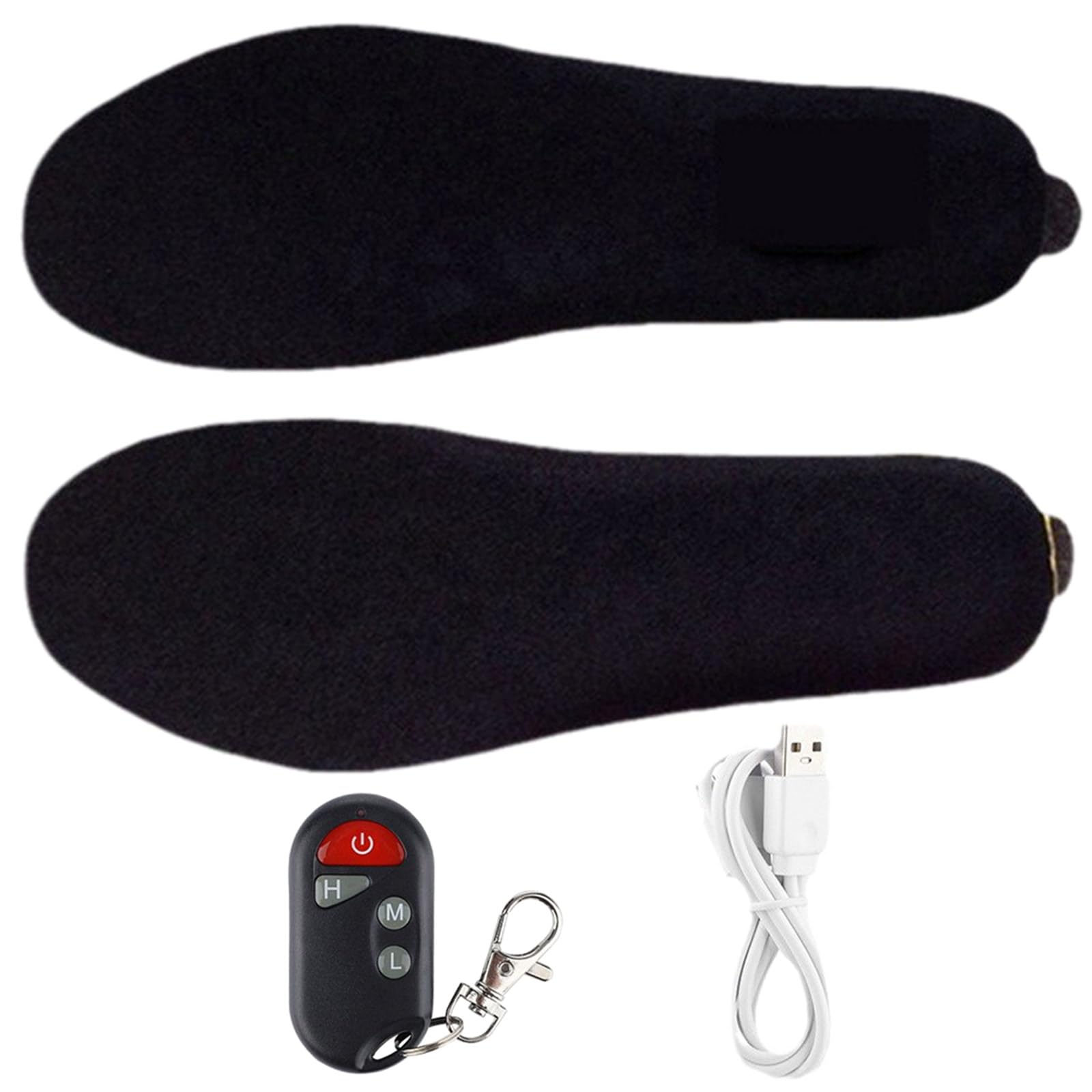 Semelles Chauffantes pour Les Pieds avec Chargeur USB 5V1A Chaussures Chauffantes pour Randonnée Le Ski Le Bureau