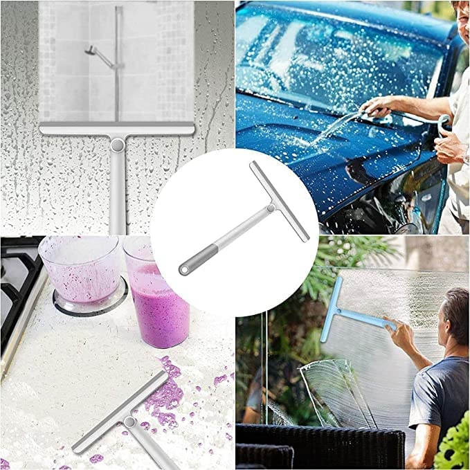 Image of KBS Bottle Cleaning Brush Silicone Long Handle for Water Bottle Containers Vase and Glass Sports Bottle Cleaner for Home and Kitchen Accessories Item (2-BOTTLEBRUSH+2-GAPBRUSH+1-360WIPER)