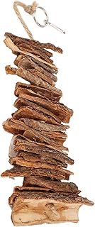 Zerodis Bird Wood Chew Toy, Bird Parakeets Chewing Toys Bird Chew Toys Bite Resistant Relieve Boredom Hanging Chewing Toys for Parrots