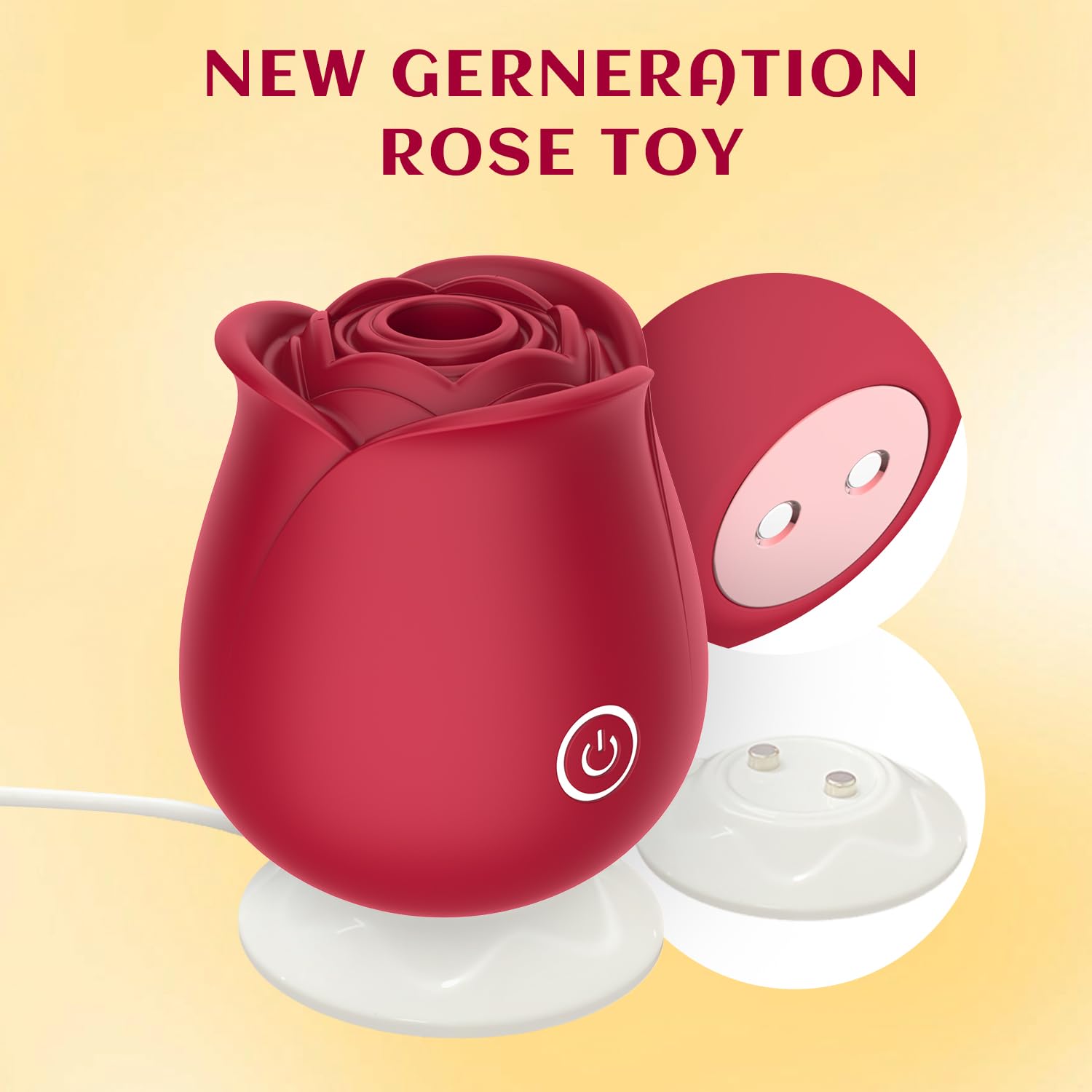 Amazon.com: Portable Rose Flower Toys for Women, Lovely Petals Rose Toy  Vibrator, 10 Suction & Vibration Modes Clitoral Stimulator Gift for Her ( Rose Red) : Health & Household