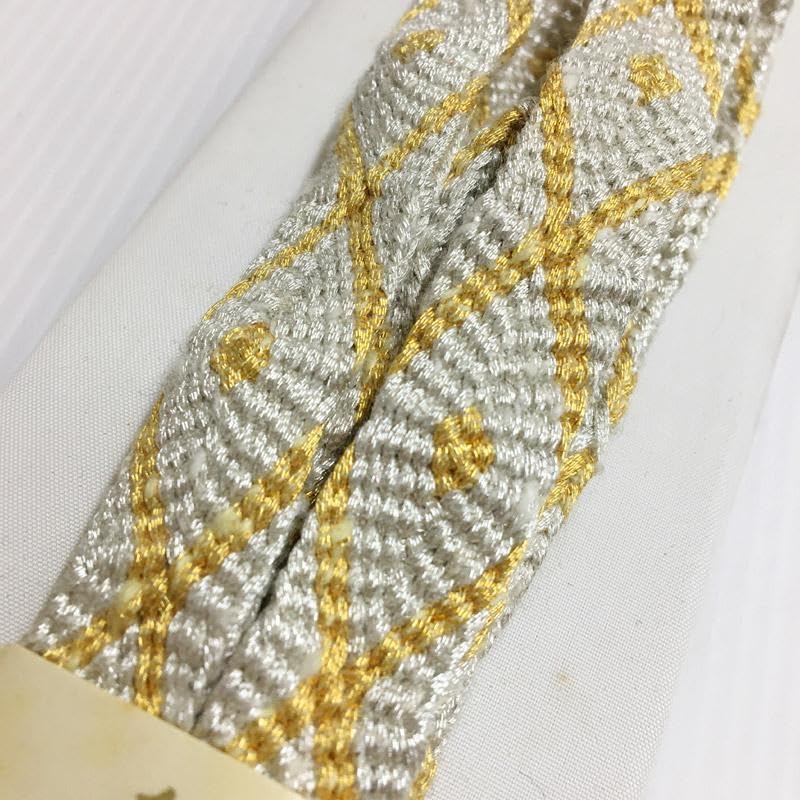 208ms42△桝屋高尾 高尾弘 純金帯締め 金糸△未使用品 208ms42△桝屋高尾 高尾弘 純金帯締め 金糸△未使用品