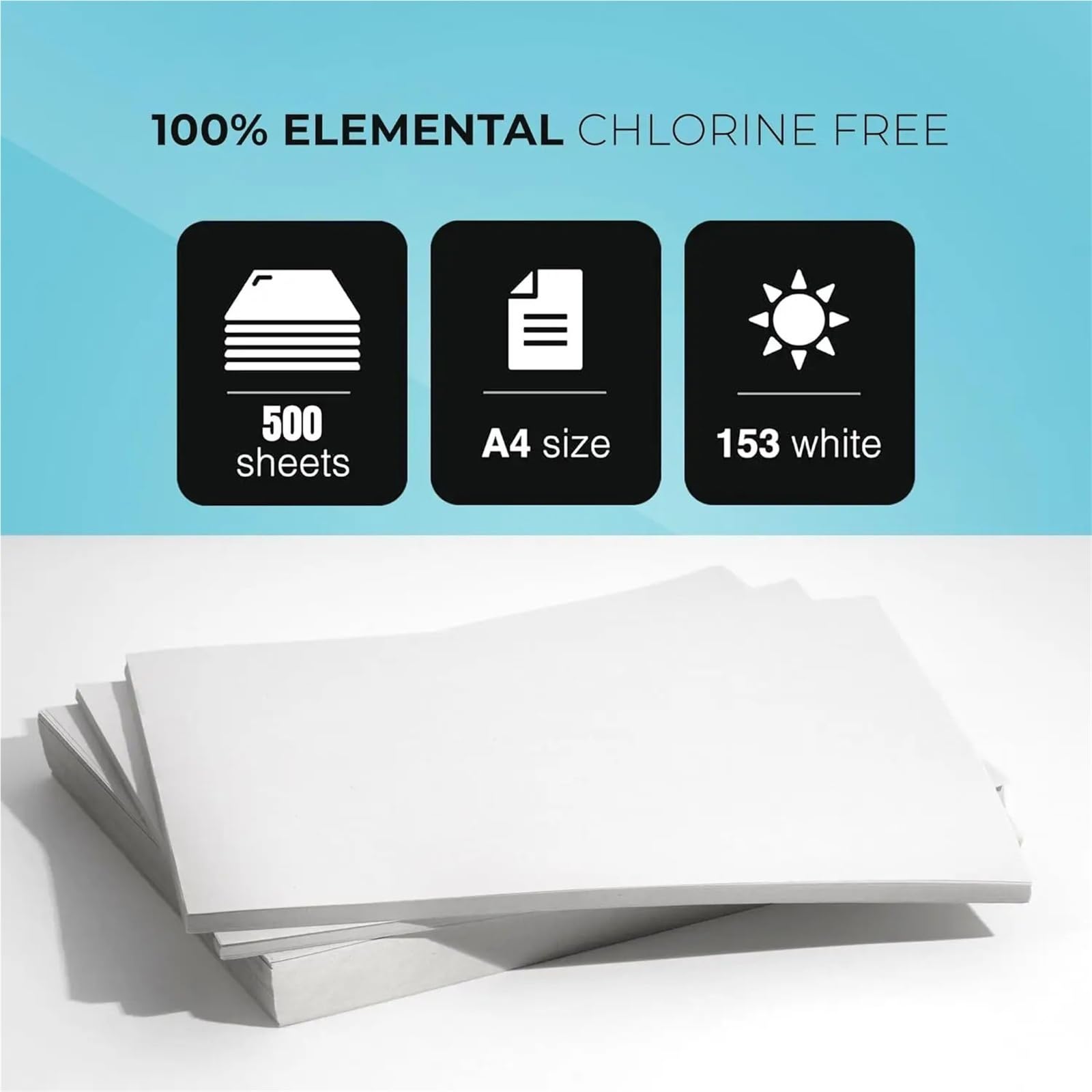 Kopierpapier Druckerpapier A4 A4-Druckerpapier – 2500 Blatt, weiß, kompatibel mit Tintenstrahl-, Laserdruckern und Kopierern, vielseitig einsetzbar, ideal for Zuhause