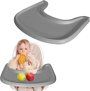 Tray Compatible with Stokke Tripp Trapp Chair, High Chair Tray Accessories for Toddler 6-36 Months, Full Cover High Chair Placemat for Stokke High Chair with Smooth Surface and Strong Suction