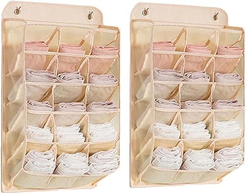 kamuavni Paquete de 2 organizadores colgantes duraderos para ropa interiorcalcetines con 15 bolsillos de malla, bolsillo de almacenamiento que disponible en Yaxa Colombia