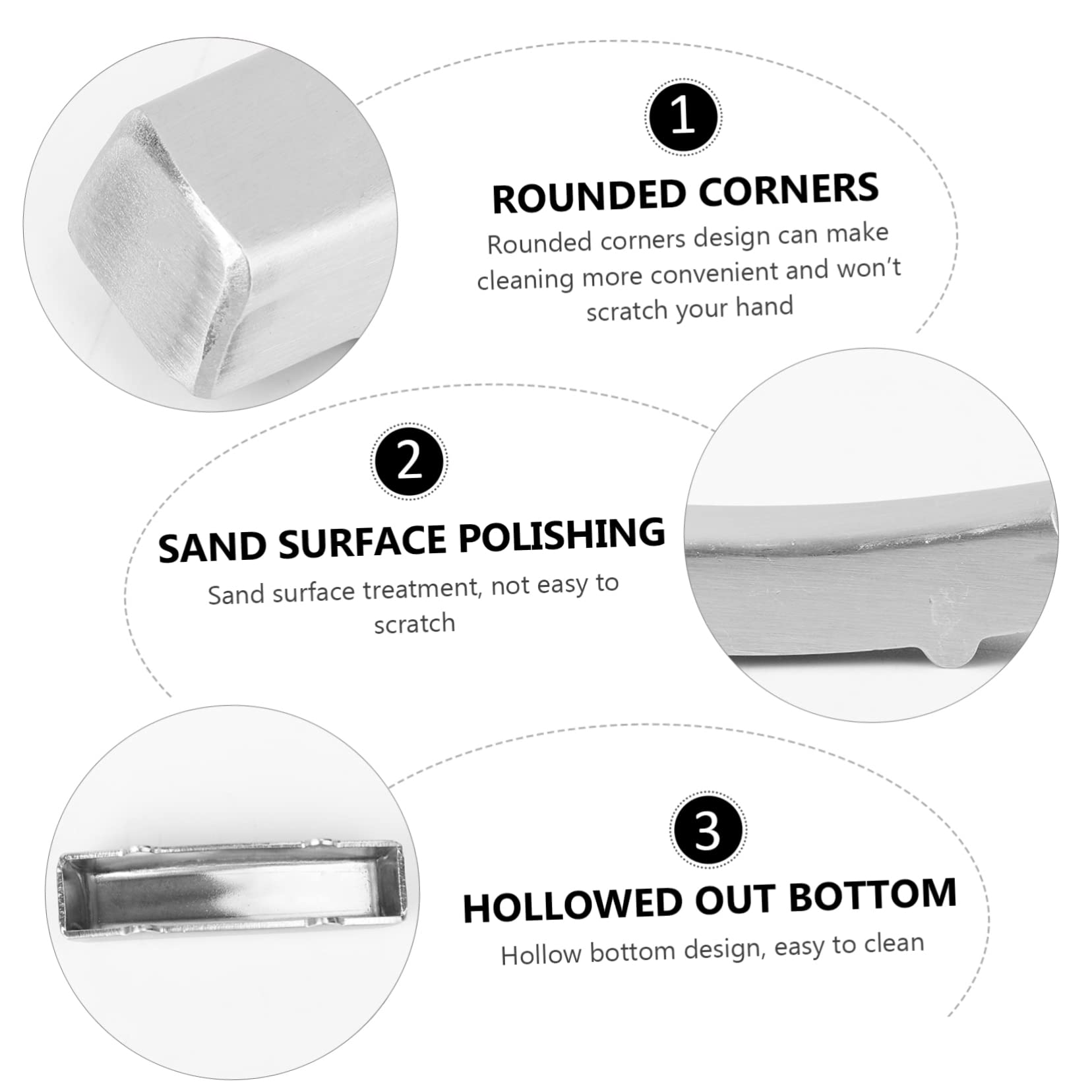 DONFAMDS 4PCS Stainless Steel Chopsticks Rest Holder Creative Tableware Rack for Kitchen Dining Space Saving Design Dishwasher Safe Random Color