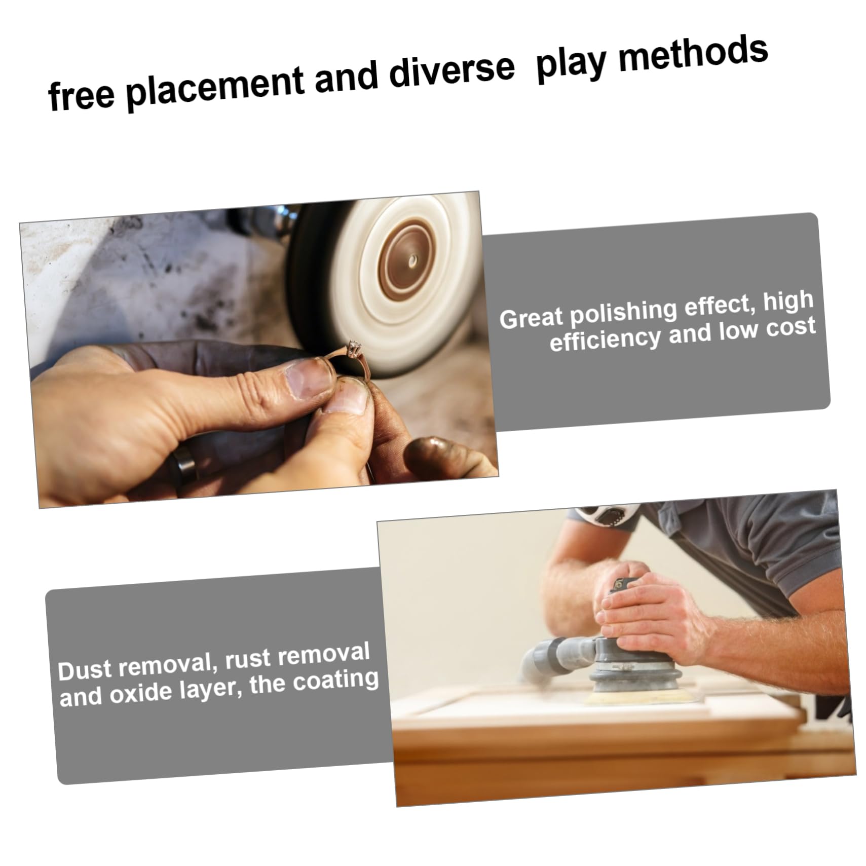 Garneck Polishing Wheel Polishing Head Grinding Brush for Drill Wheel for Rotary Tool