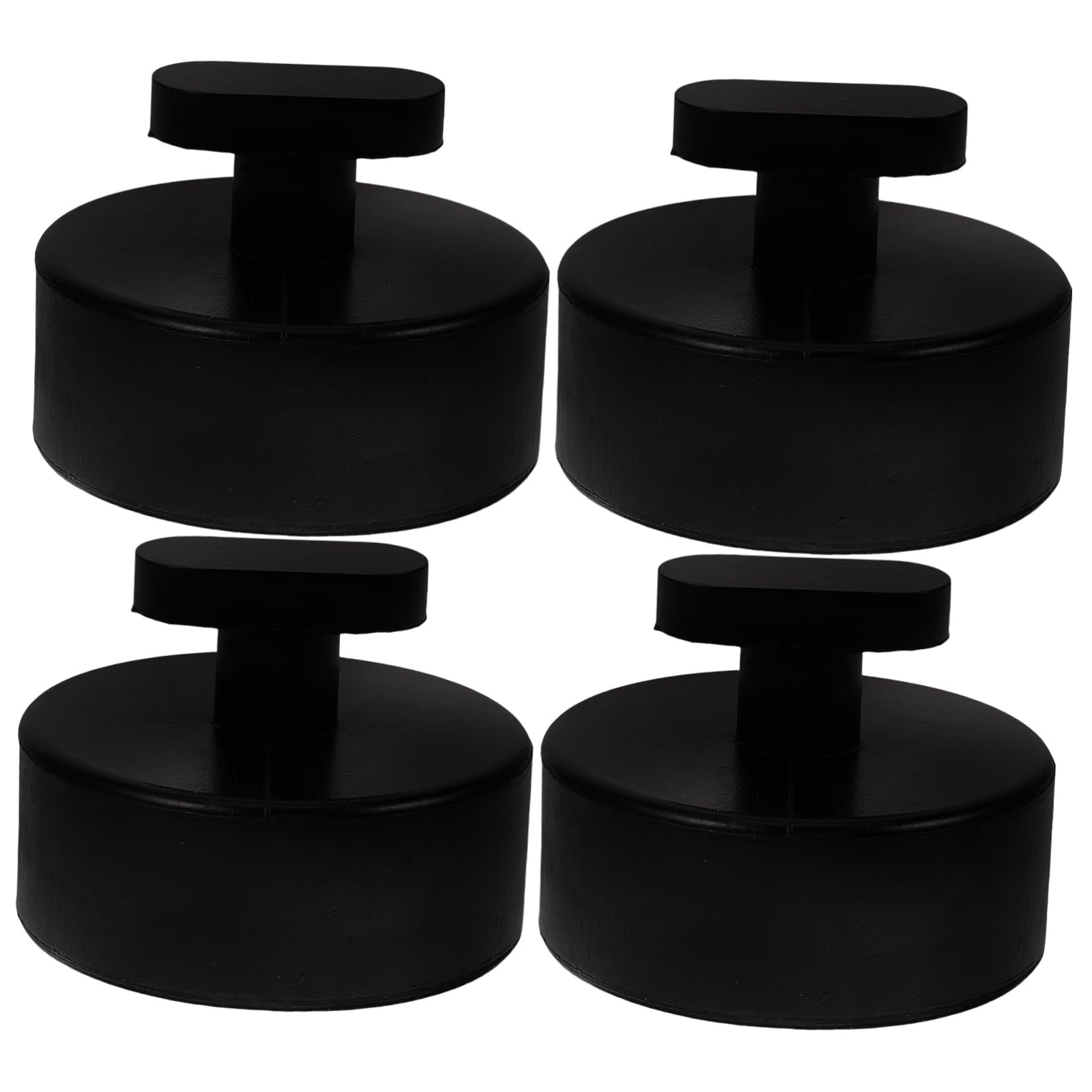 SHINEOFI 4 Set Blocco Di Gomma Tampone Pavimento Jack Pad Pastiglie Accessori Per Auto Cavalletti Per Cric Per Auto Martinetto Di Sollevamento Nero Gomma Da Cancellare 4 Pezzi*4