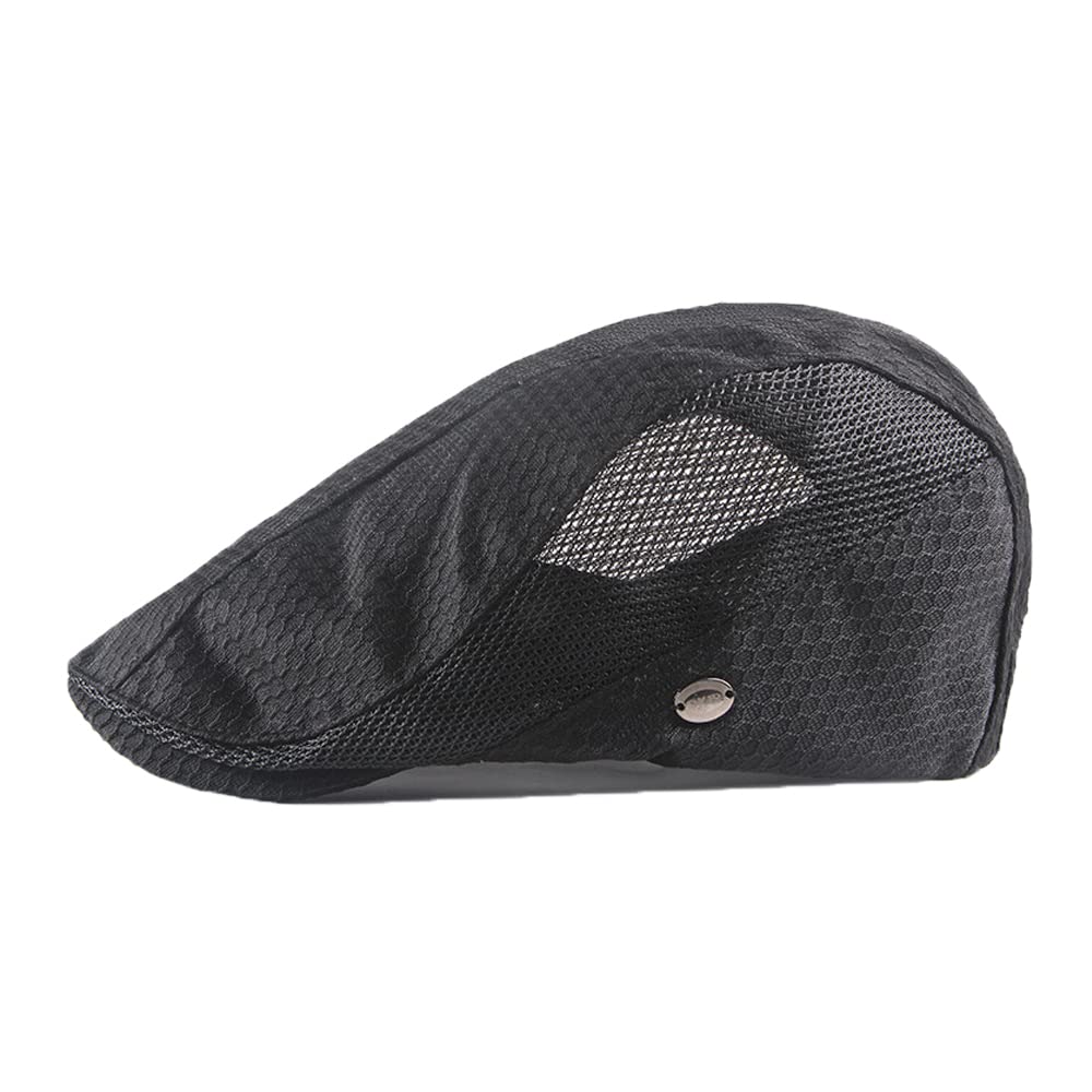 ZHENXI Fashion Breathable Mesh Luxury Summer Beret Cap Hat Newsboy - Be