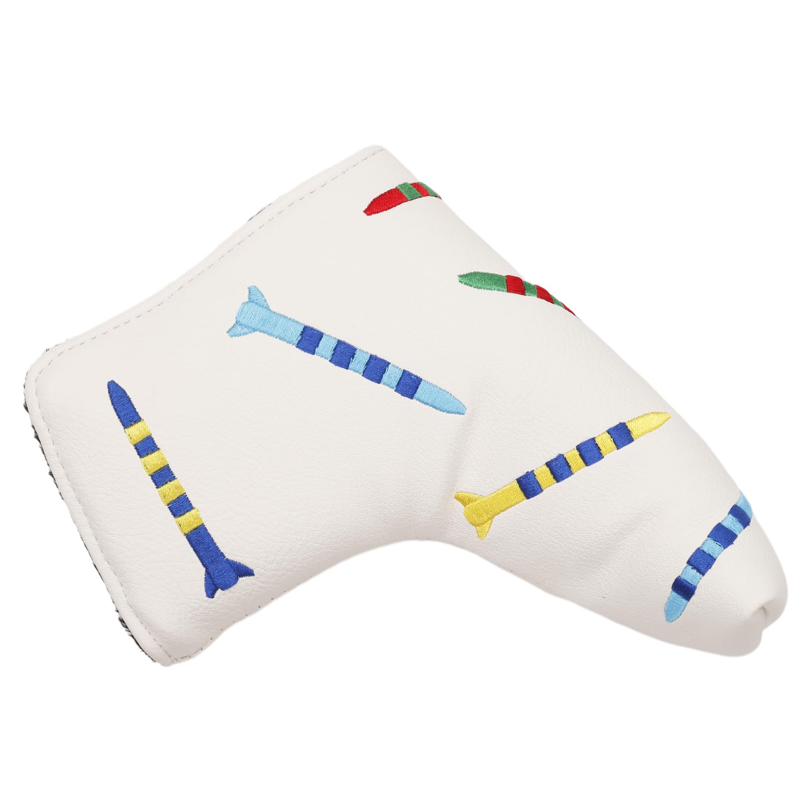 Andux PU gestreifte Tees Muster Putter Abdeckung Golf Putter Head Covers