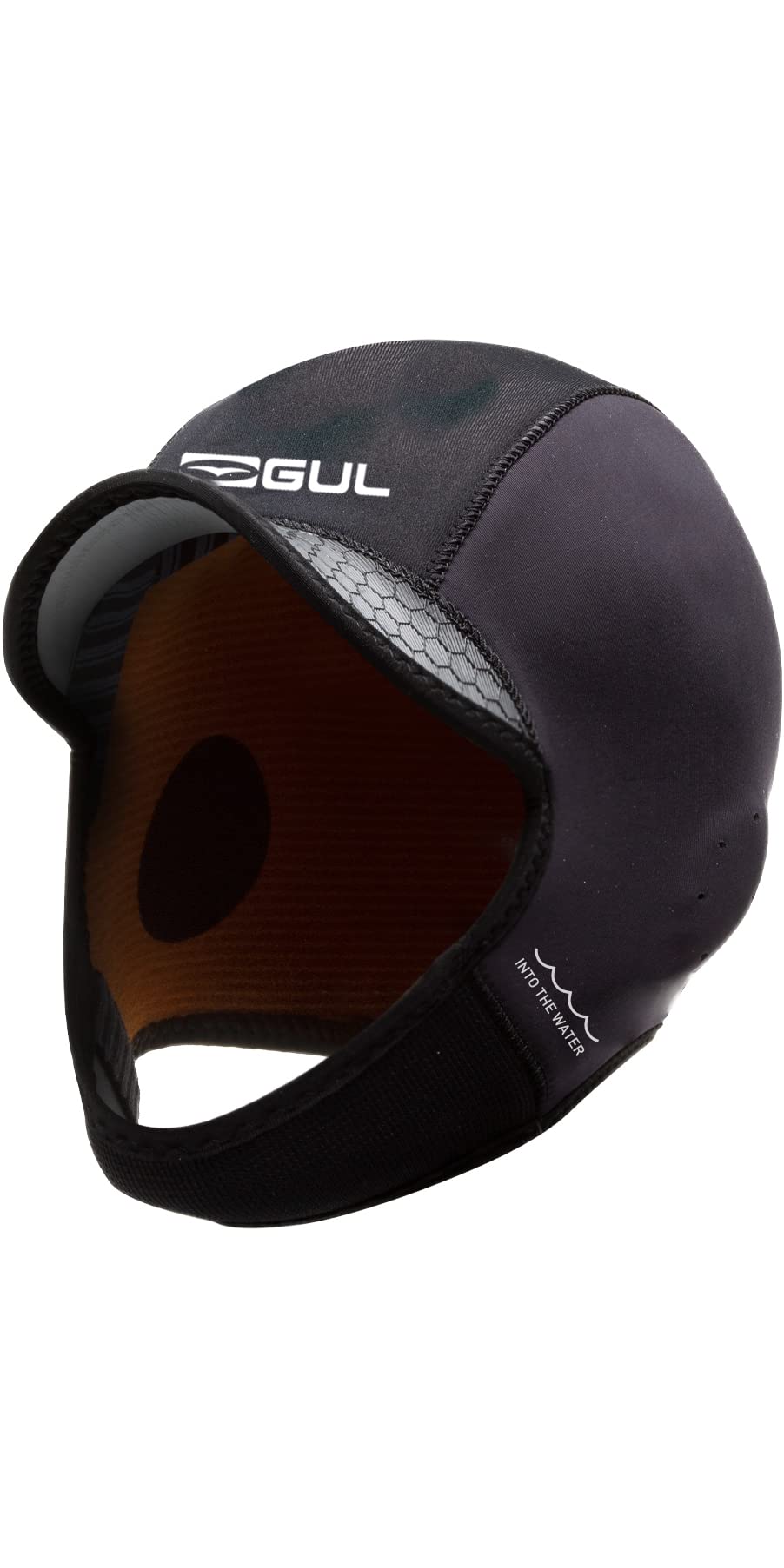 Gul Mens 3mm Sdl Peaked Surf Cap Hat Black - Thermal Warm Heat Layer Layers