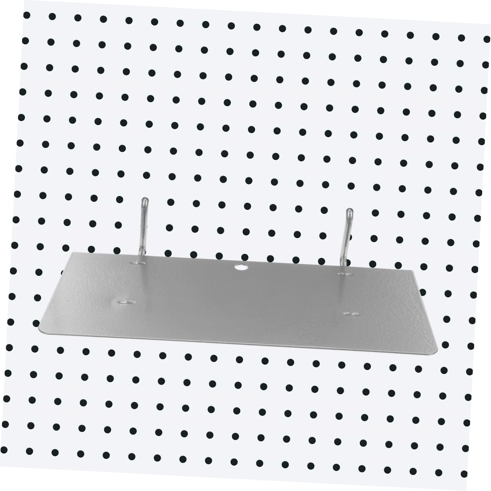 Veemoon 2pcs Heavy Duty Pegboard Shelves Garage Storage Metal Pegboard Accessories Craft Room Organizers Wall Mount