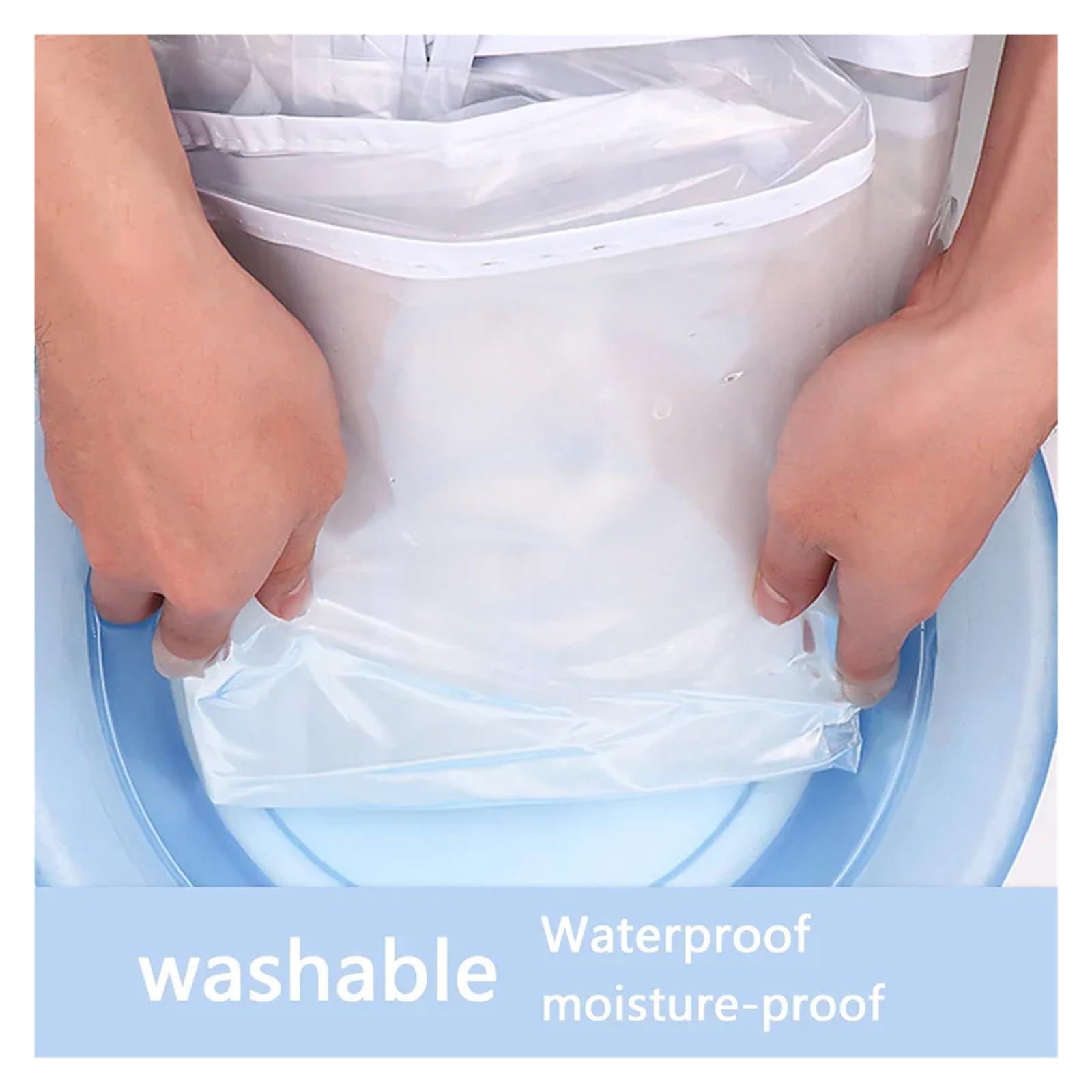 fundas para ropa Clear Waterproof Dustproof Zip Clothes Cover Clothing Rack Hanging Garment Suit Coat Storage Display Protector Bag(White 3)
