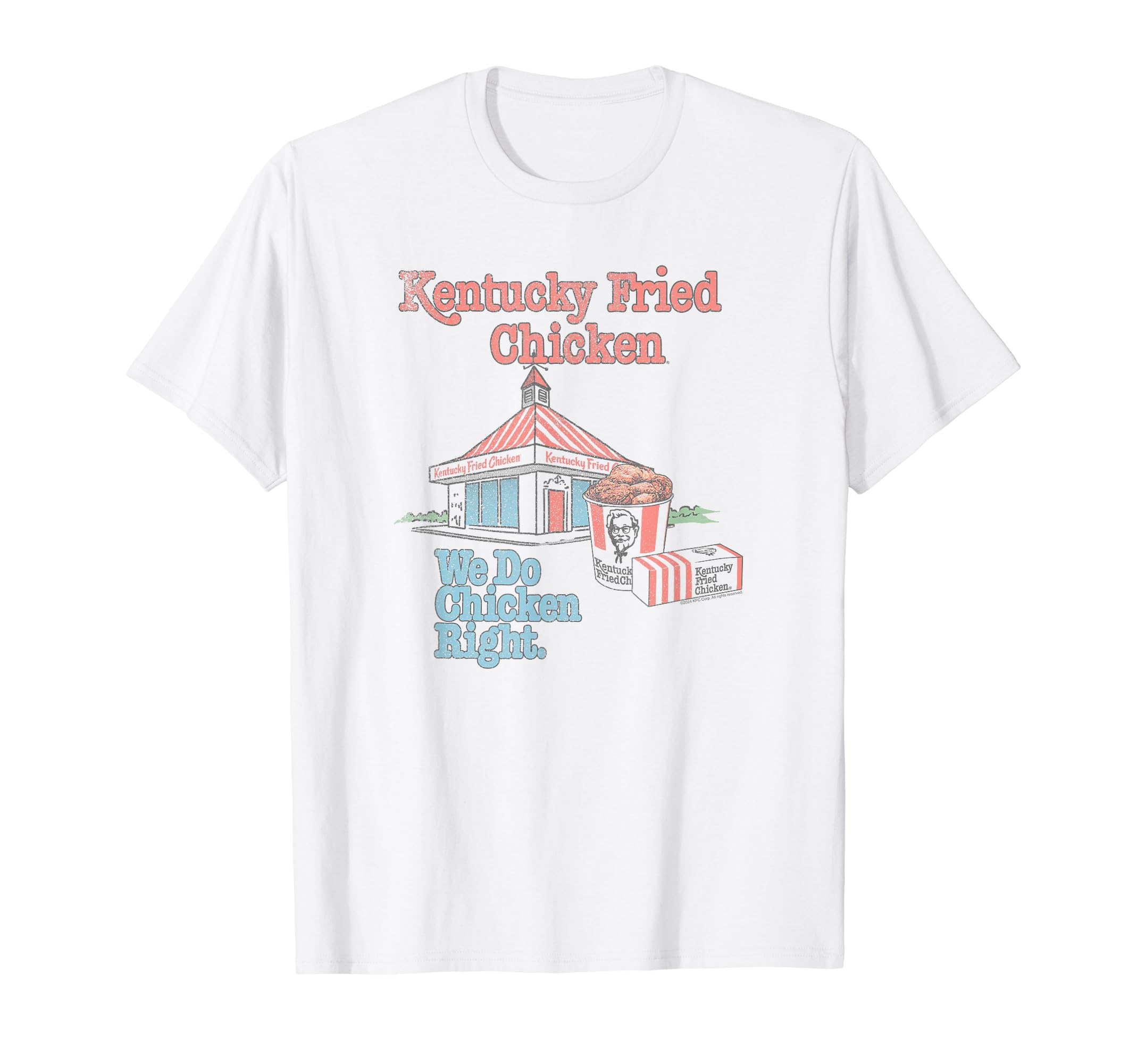 Officially Licensed KFC We Do Chicken Right Fast Food T-Shirt