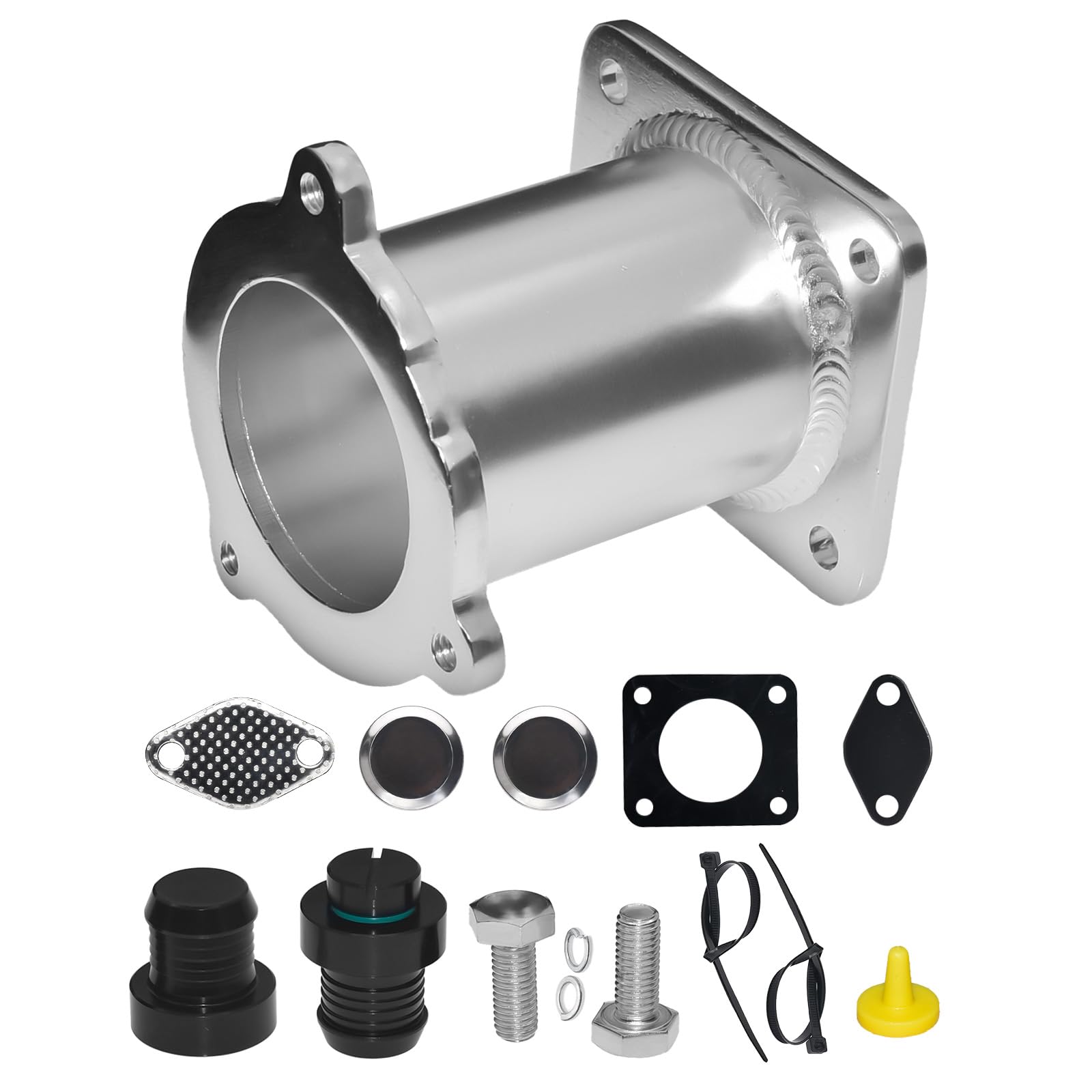 KAOLALI Kit de Suppression Vanne EGR pour E87 E90 E92 E93 E60 E61, Kit de soupape de purge pour moteurs diesel M47N2 M57N2, Kit de Suppression EGR en Aluminium Bypass de Suppression pour 320D-530D