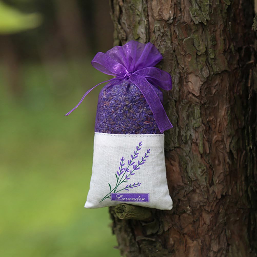 TOPBATHY 6pcs Empty Lavender Sachet Bags with Flower Printing Fragrance Bags for Purse Closet Fresheners and Home Scenting Dried Flowers and Crafts - Image 4