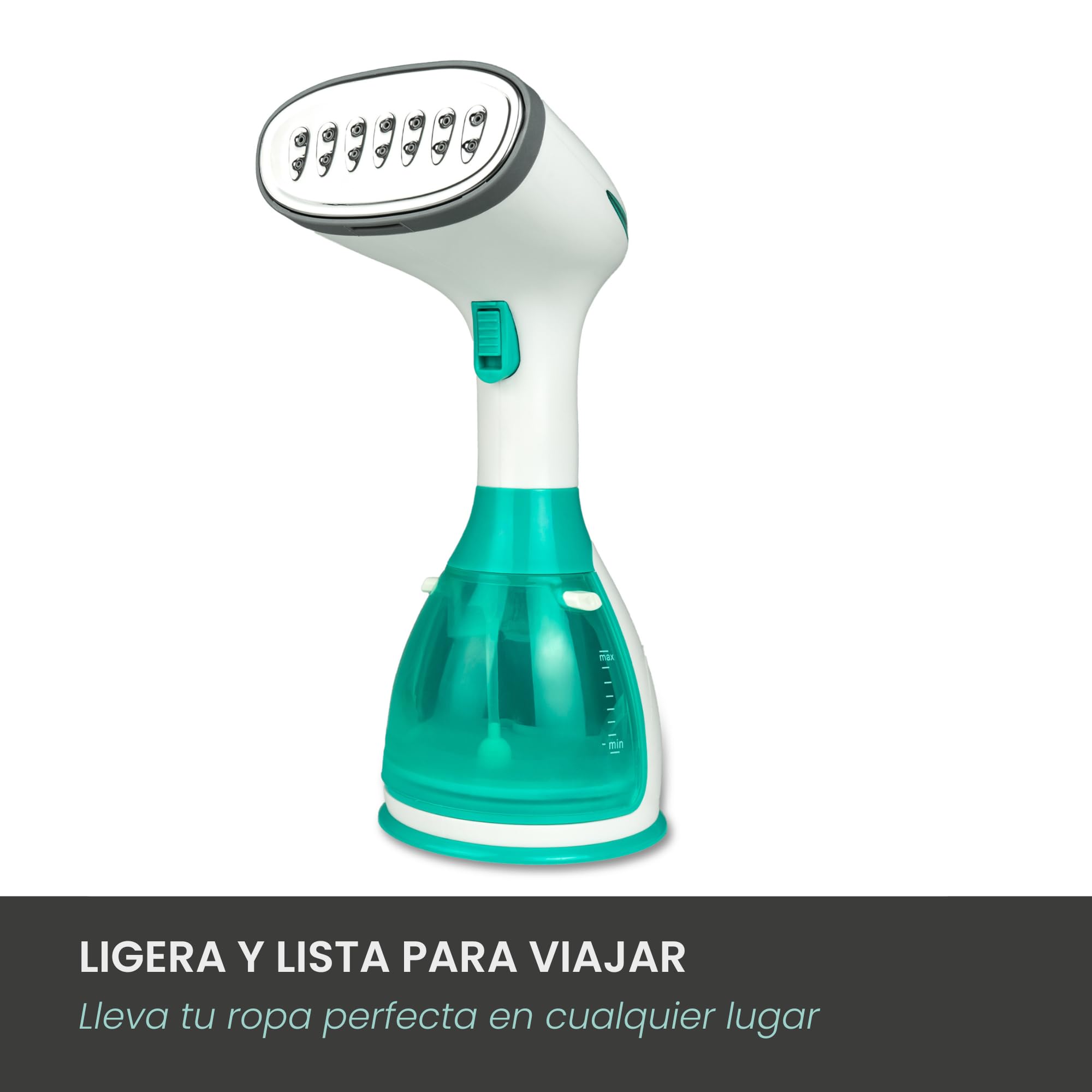 Jocca - Defroisseur Vapeur Vertical Portable| Fer à Repasser| Fer à Repasser Vertical à Vapeur| 1500W|Système Anti-Goutte| Fer de Voyage| Brosse à Vapeur Verticale| Vaporisateur | Vert