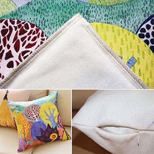 Sykting Farmhouse Pillow Covers 18X18 Inch Patterned Throw Pillow Cases Set Of 5 Decorative For Indoor Outdoor Colorful #TOP5