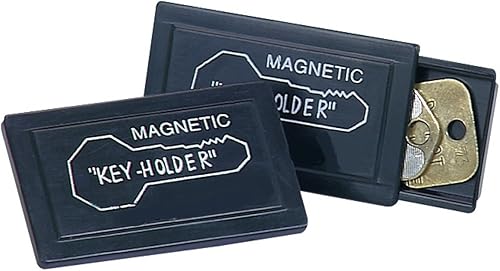Juego de dos soportes magnéticos para llaves para ocultar una llave en el garaje del automóvil, seguridad "Never Lock Out" cuando viajas largamente.