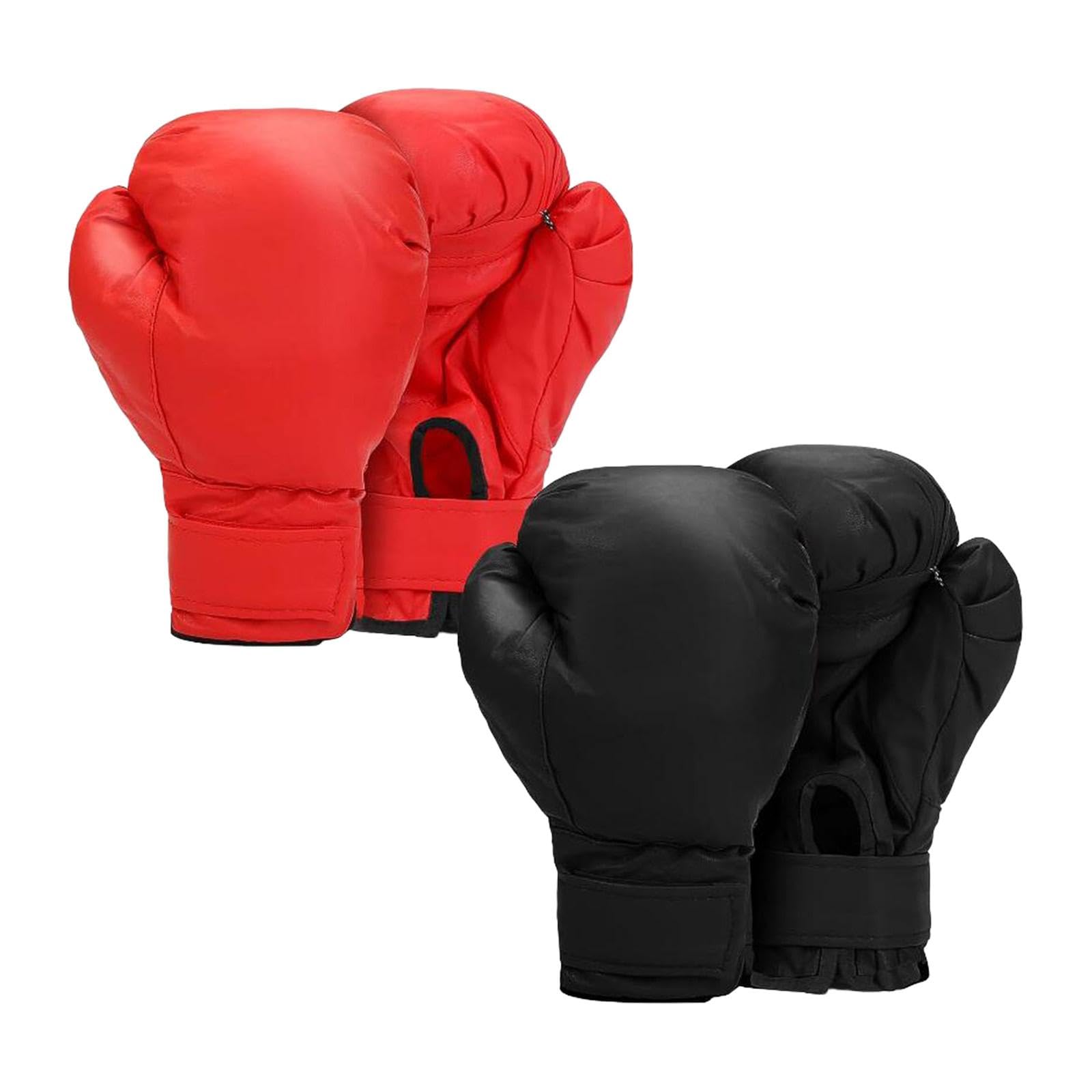 CAQYPVH 2 Pair Boxing Gloves for Kickboxing And, PU Leather Punching Gear for Workout, Adults